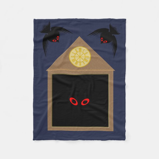 An Unkindness of Ravens Halloween Fleece Blanket (Front)