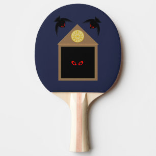 An Unkindness of Ravens Halloween Ping Pong Paddle