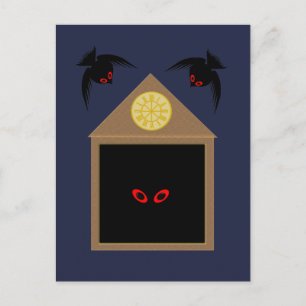 An Unkindness of Ravens Halloween Postcard