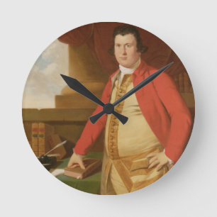 An Unknown Man, c.1764-69 (oil on canvas) Round Clock