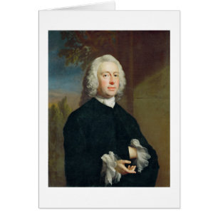 An Unknown Man in Black, 1735 (oil on canvas)