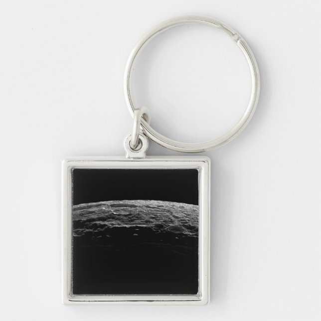 An unreal landscape of Saturn's moon Key Ring (Front)