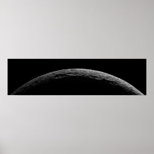 An unreal landscape of Saturn's moon Poster