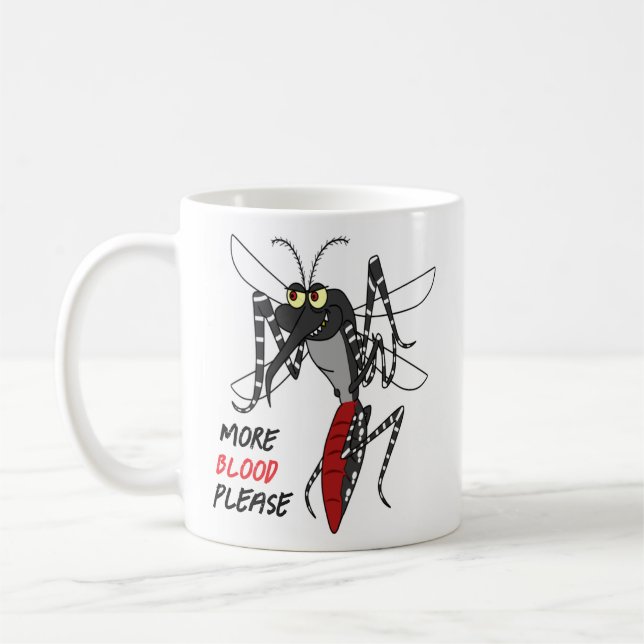 An unsatisfied Mosquito Coffee Mug (Left)