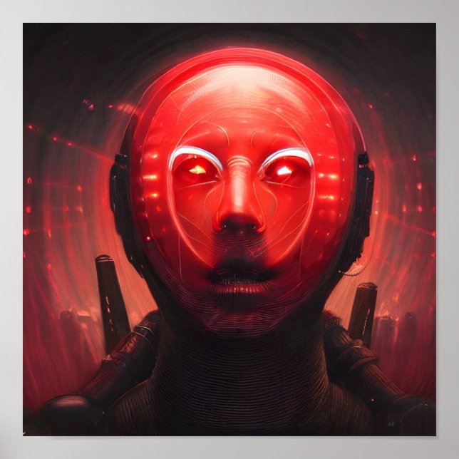 An Unsettling Smile 4a - A.I. Poster (Front)