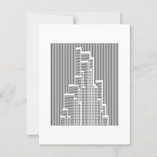 an urban beehive of concrete jungle postcard