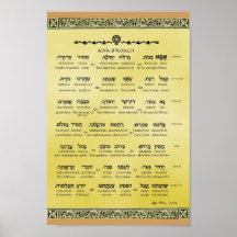 Ana b"Koach ~ Hebrew ~ English ~ Transliteration