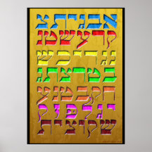 Ana b"Koach ~ Initial Letters ~ Gold