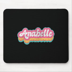 Anabelle First Name Girl Vintage 70s 80s Personali Mouse Pad