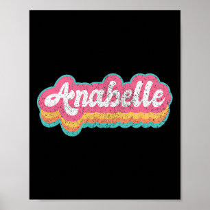 Anabelle First Name Girl Vintage 70s 80s Personali Poster