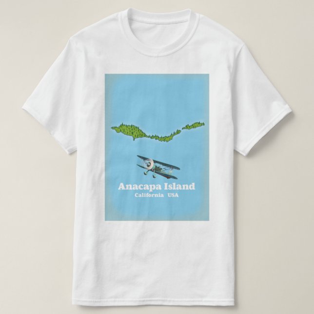 Anacapa Island California USA map T-Shirt (Design Front)