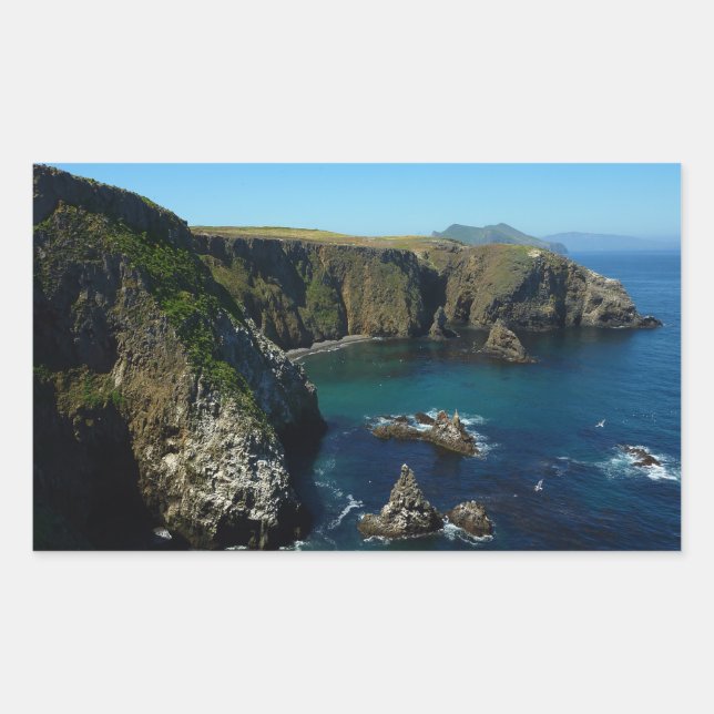 Anacapa Island Scenic View at Channel Islands Rectangular Sticker (Front)