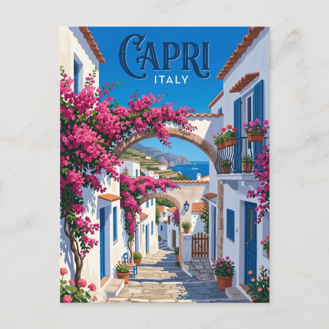 Anacapri Italy Postcard (Front)