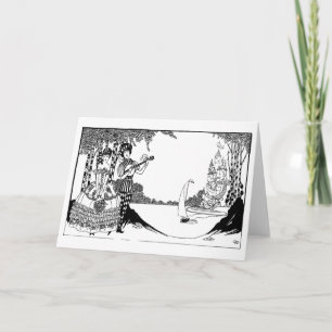 Anachronistic Courtship Valentine Holiday Card