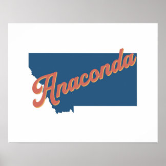 Anaconda, Montana state print