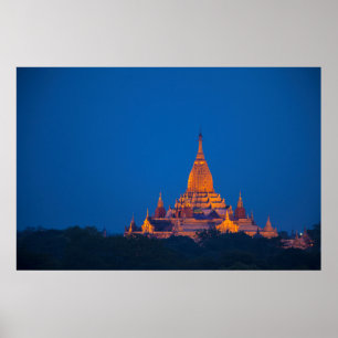 Anada Temple At Twilight Poster