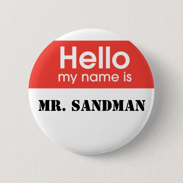 anaesthesia 6 cm round badge (Front)