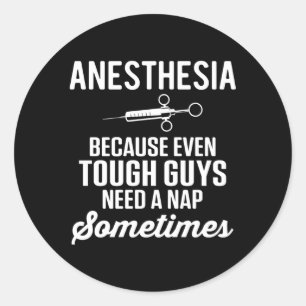 Anaesthesia Anaesthesiologist Nurse Anaesthesiolog Classic Round Sticker