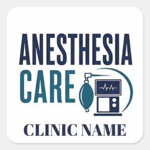 Anaesthesia Care Medical Team Design Square Sticker