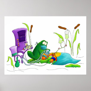 Anaesthesia Frog Art Print
