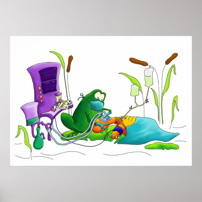 Anaesthesia Frog Art Print (Front)