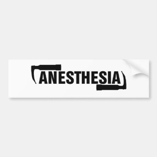 Anaesthesia Mac Blade Bumper Sticker
