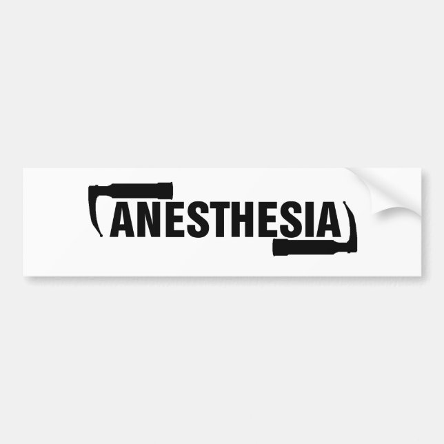 Anaesthesia Mac Blade Bumper Sticker (Front)