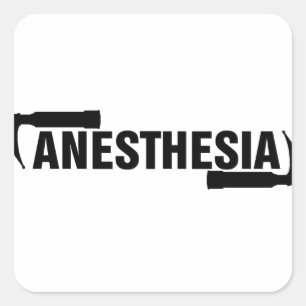 Anaesthesia Mac Blade Square Sticker