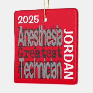 Anaesthesia Technician Extraordinaire CUSTOM Ceramic Ornament