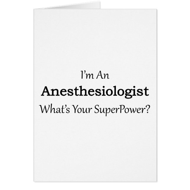 Anaesthesiologist (Front)