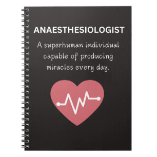 Anaesthesiologist a superhuman individual notebook