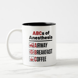 Anaesthesiologist Anaesthesiology Doctor Nurse Fun Two-Tone Coffee Mug