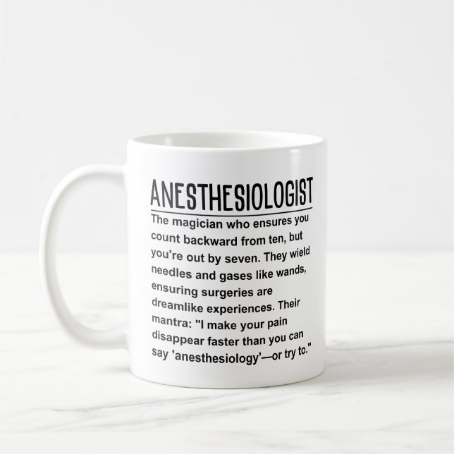 Anaesthesiologist Coffee Mug (Left)