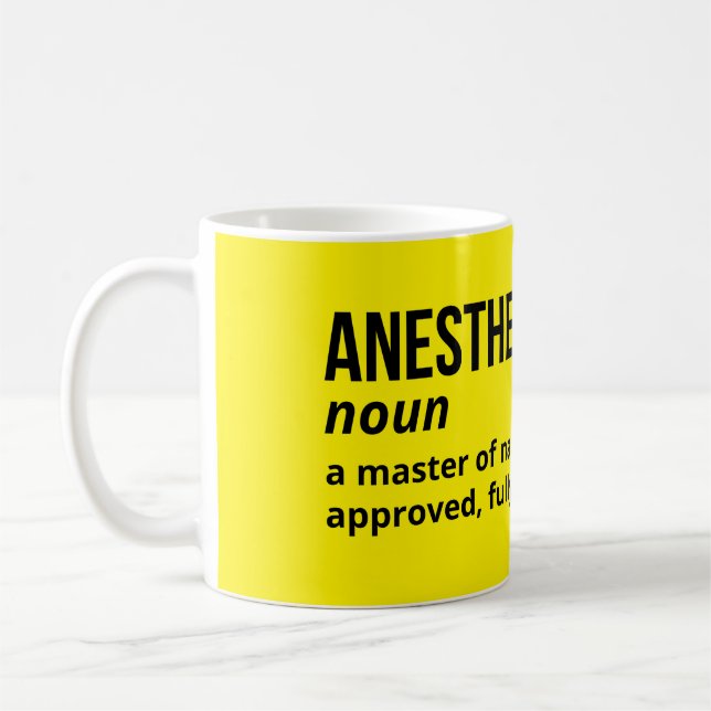 Anaesthesiologist Definition Gift Mug (Left)