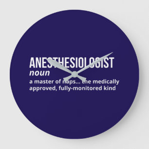 Anaesthesiologist Definition Wall Clock