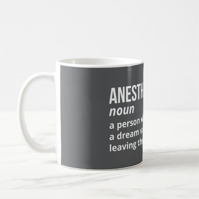 Anaesthesiologist – Funny Job Definition Mug (Left)