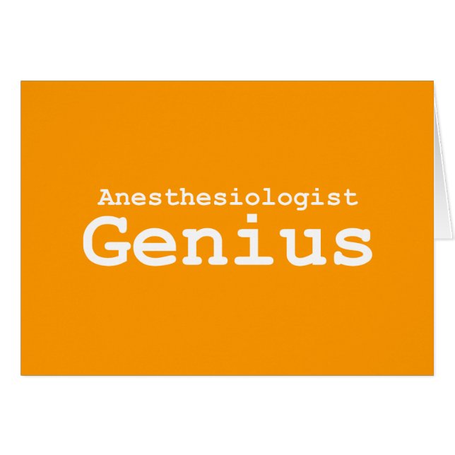 Anaesthesiologist Genius Gifts (Front Horizontal)
