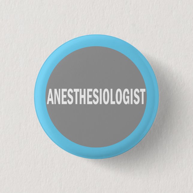 Anaesthesiologist hospital identification badge (Front)