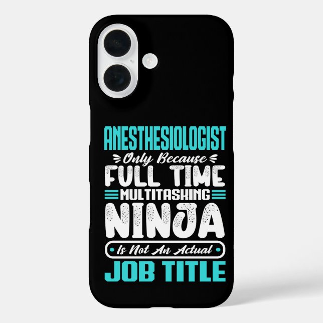 Anaesthesiologist Job Title Profession Skills Funn Case-Mate iPhone Case (Back)