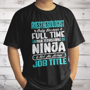 Anaesthesiologist Job Title Profession Skills Funn T-Shirt