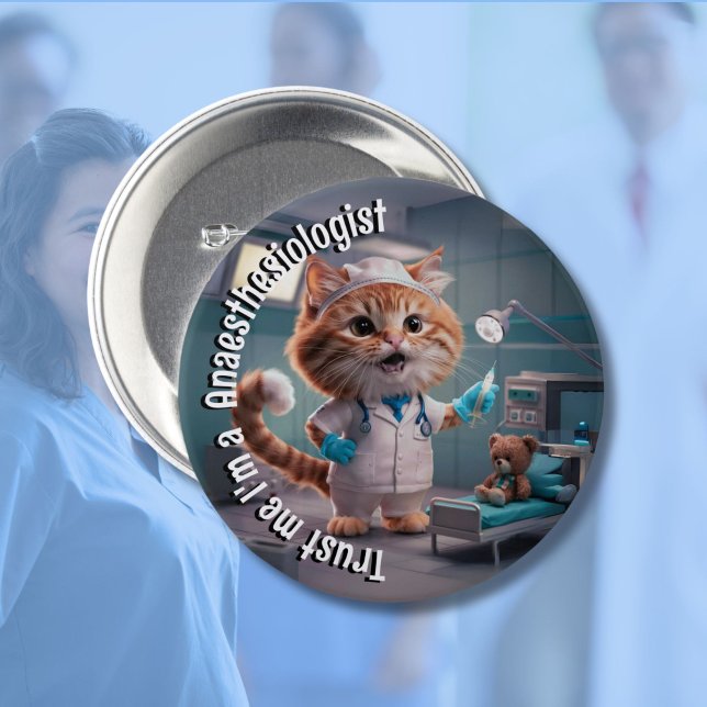  Anaesthesiologist medical doctor gift 7.5 Cm Round Badge (Creator Uploaded)