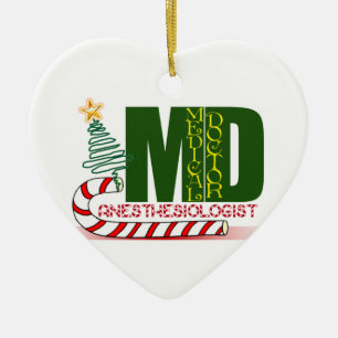 Anaesthesiologist MERRY CHRISTMAS Ceramic Ornament