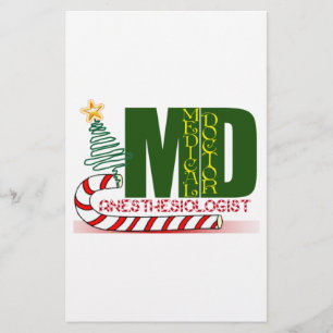Anaesthesiologist MERRY CHRISTMAS Stationery