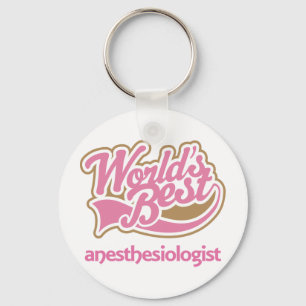 Anaesthesiologist (Worlds Best) Keepsake Gift Key Ring