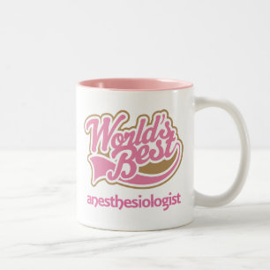 Anaesthesiologist (Worlds Best) Keepsake Gift Two-Tone Coffee Mug