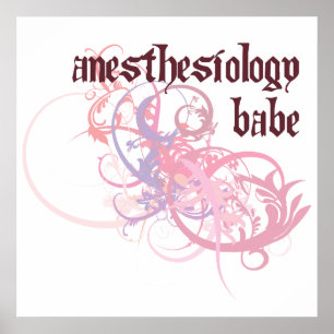 Anaesthesiology Babe Poster
