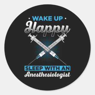 Anaesthesiology For Anaesthesiologist Nurse Anesth Classic Round Sticker