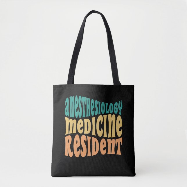 Anaesthesiology Medicine Resident Match Day Gift Tote Bag (Front)