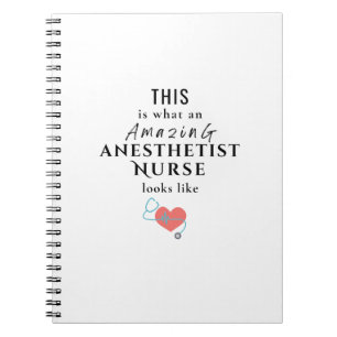 Anaesthetist Nurse Notebook