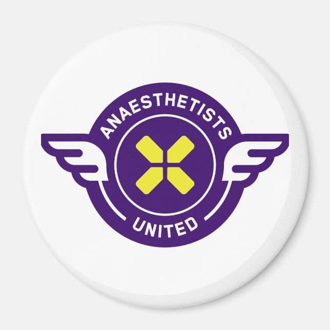 Anaesthetists United Badge Magnet (Front)